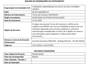 Resumo intrumento para transparencia publica